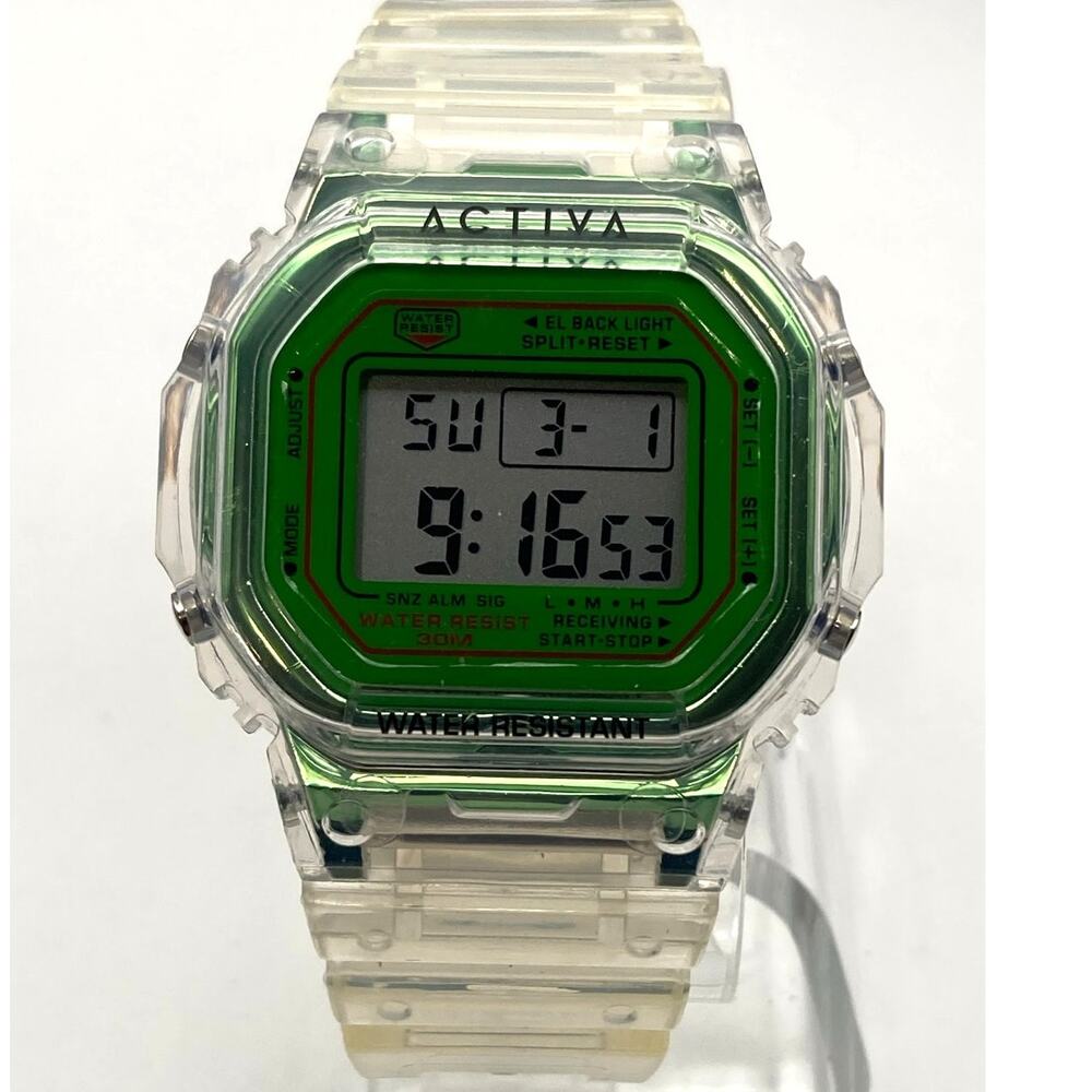 Activa X Men's Multifunction Digital Watch 44mm - New Battery - WR - Date Alarm